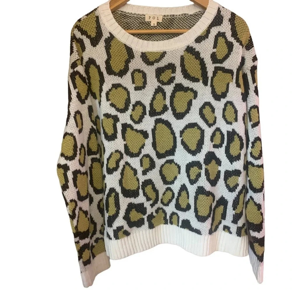 Leopard Sweater POL Small Womens